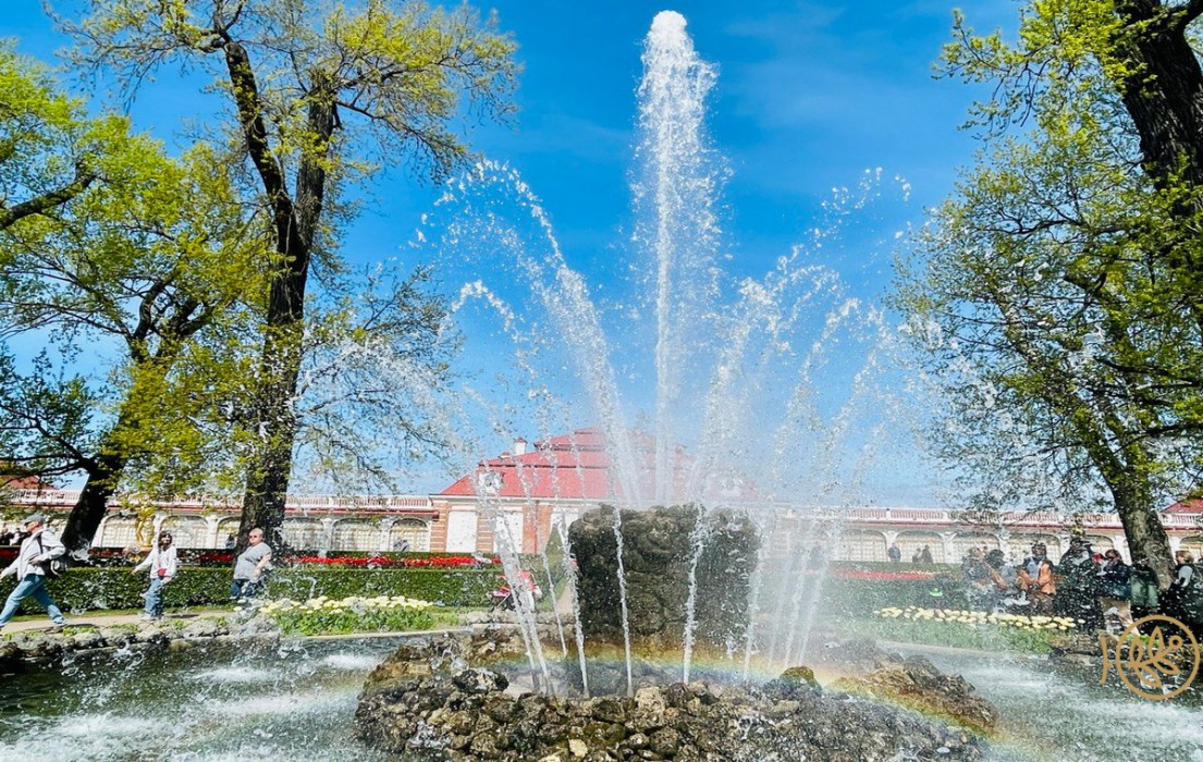 Нижний парк с фонтанами