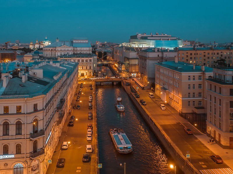 Ночной Петербург - водная экскурсия на однопалубном теплоходе